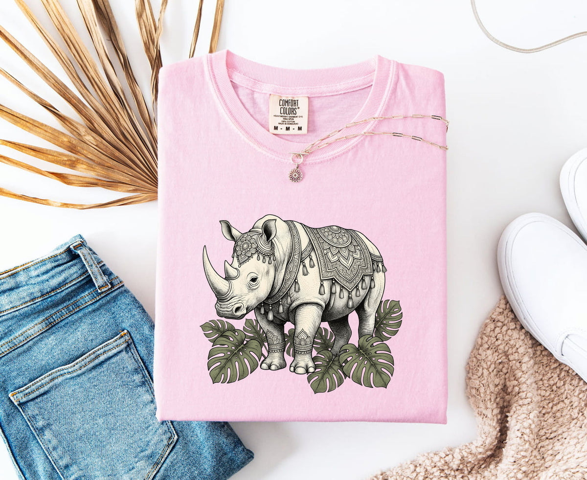 Botanical Rhino Graphic Shirt