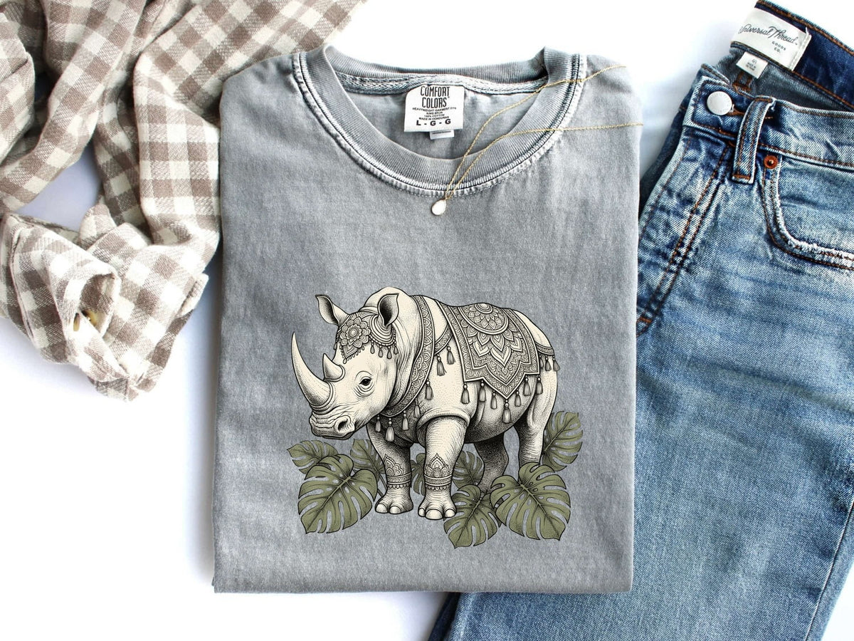 Botanical Rhino Graphic Shirt