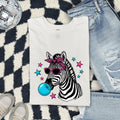 Funny Zebra Sunglasses & Bubble Gum Shirt