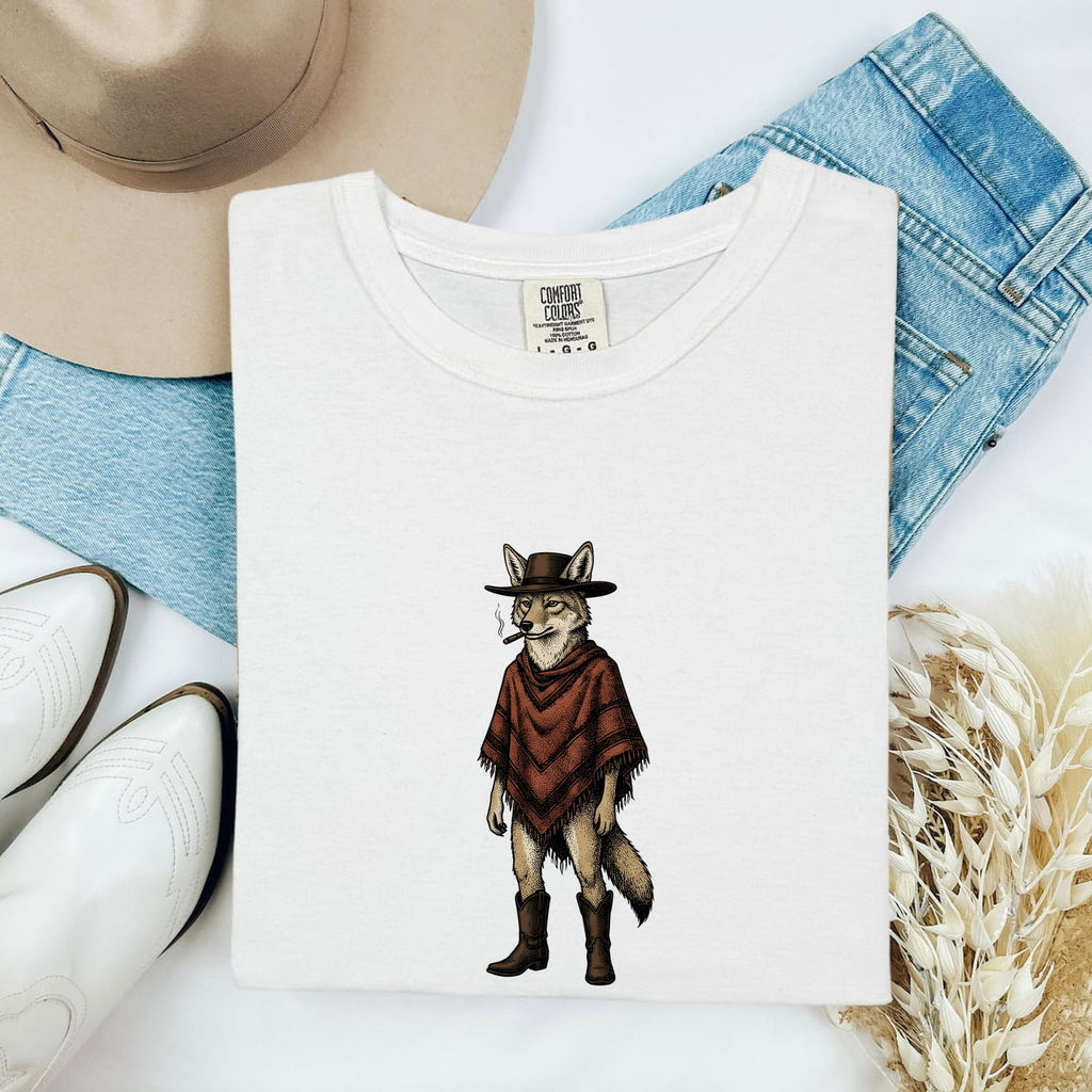 Cowboy Coyote Shirt – Vintage Western Animal Tee