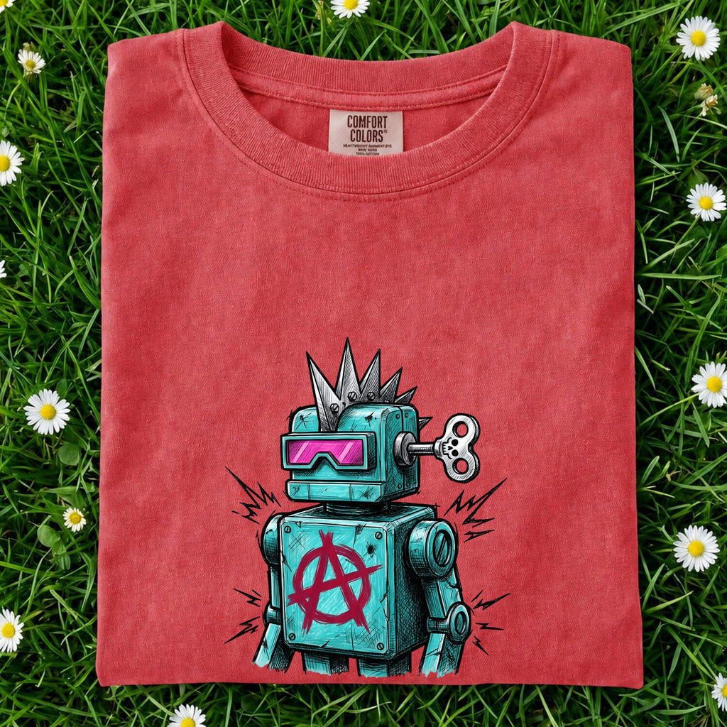 Punk Robot Shirt – Retro Cyberpunk Graphic Tee