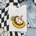 Funny Hedgehog Shirt – Pineapple Pool Float Vacation Tee