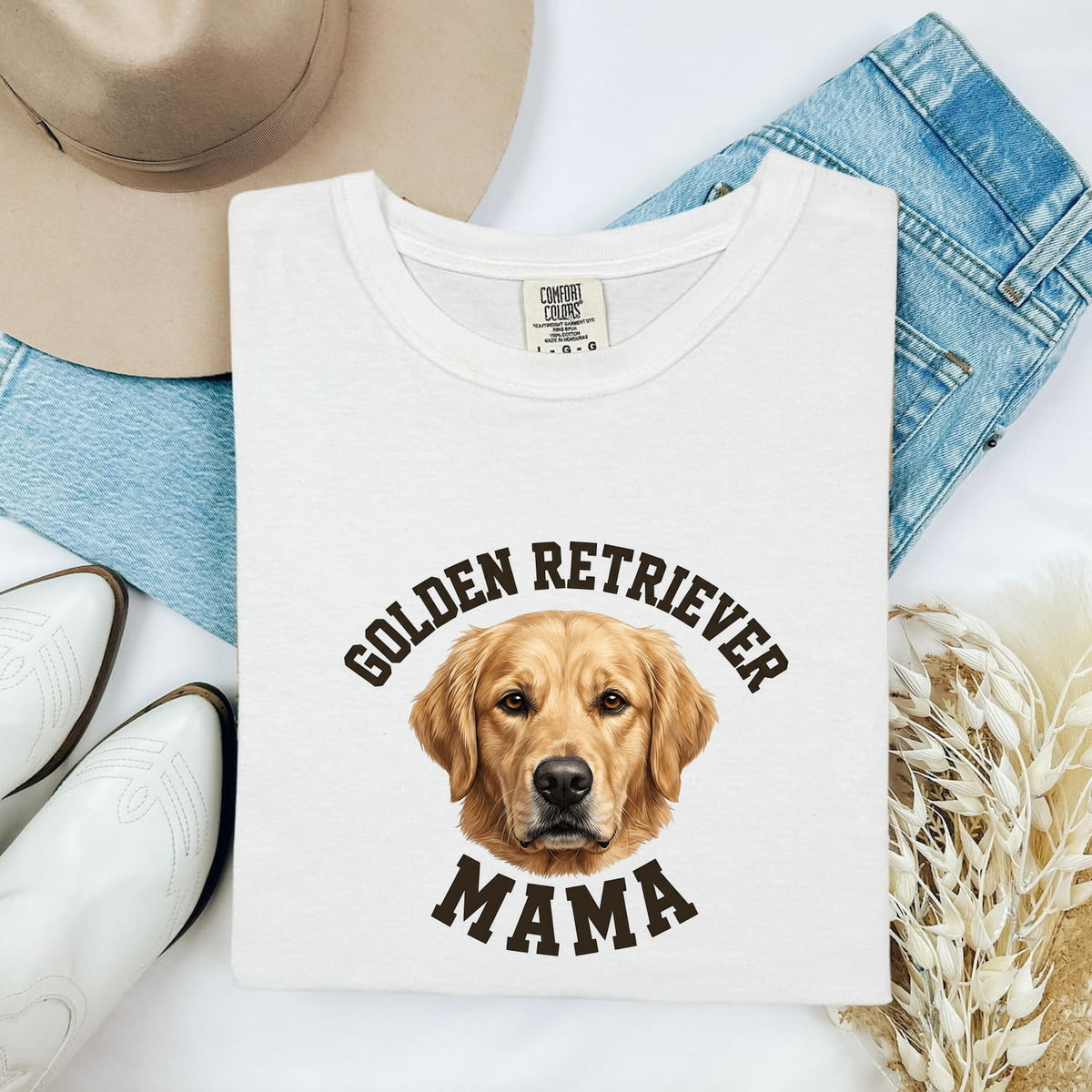 Golden Retriever Mama Shirt – Dog Mom Graphic Tee