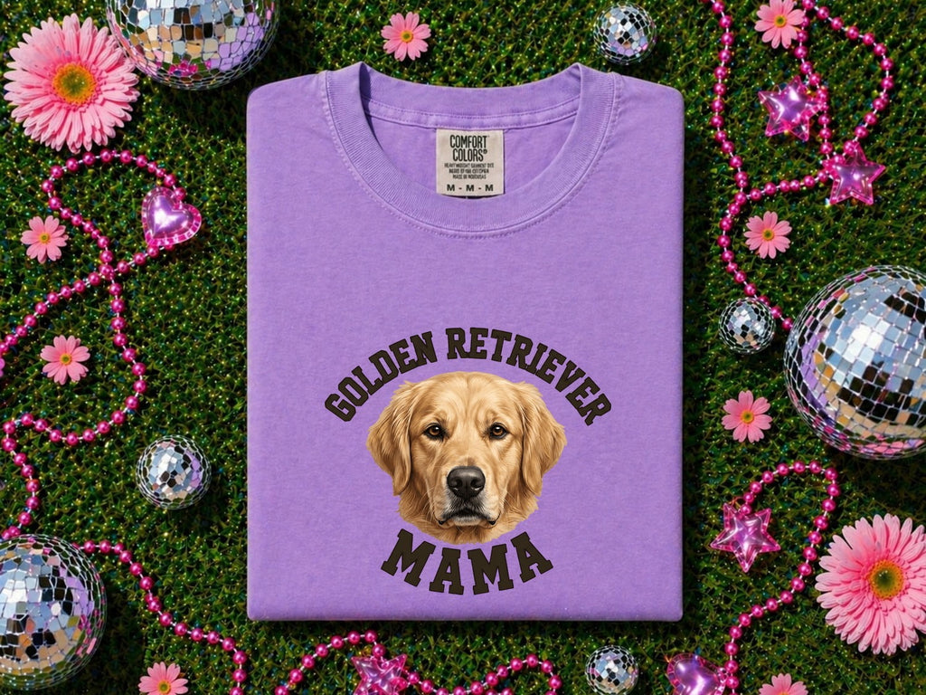 Golden Retriever Mama Shirt – Dog Mom Graphic Tee