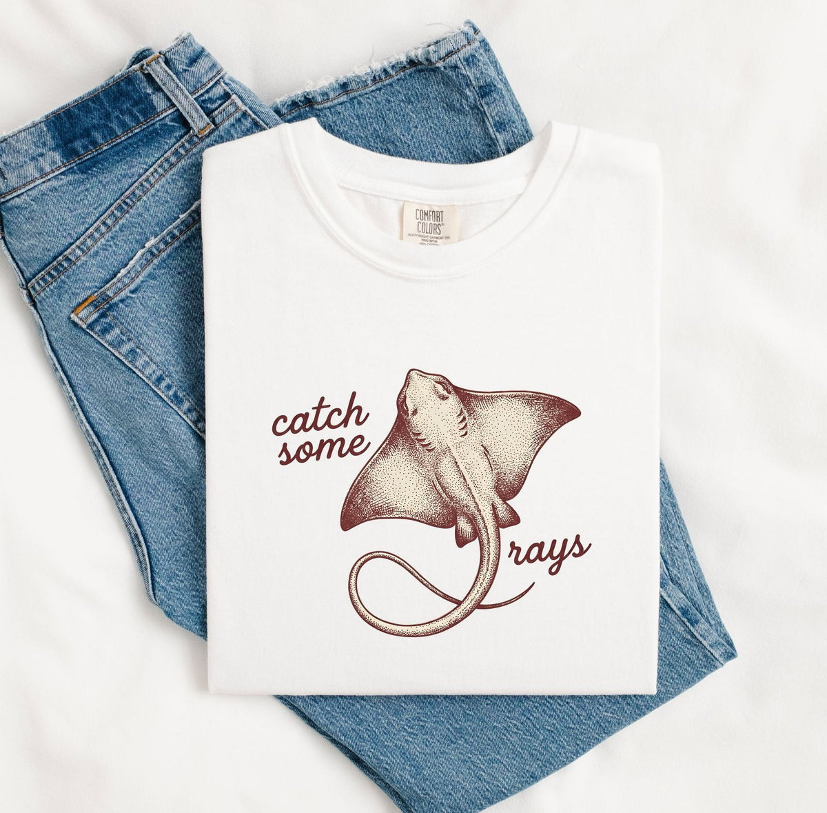 Manta Ray Shirt – Vintage Ocean Graphic Tee