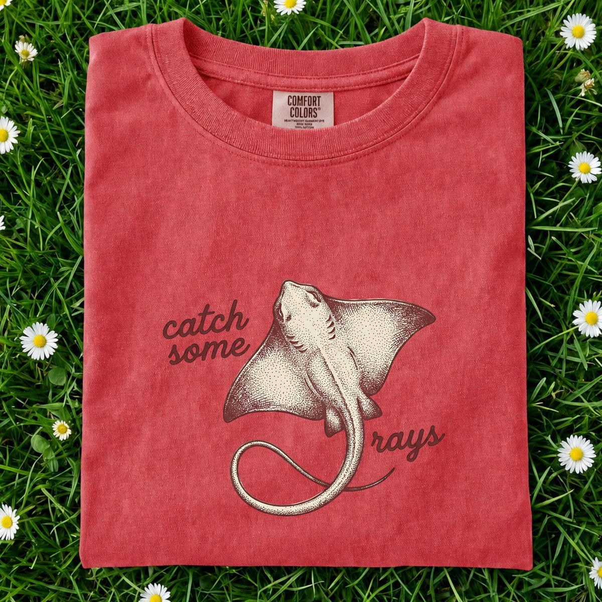 Manta Ray Shirt – Vintage Ocean Graphic Tee