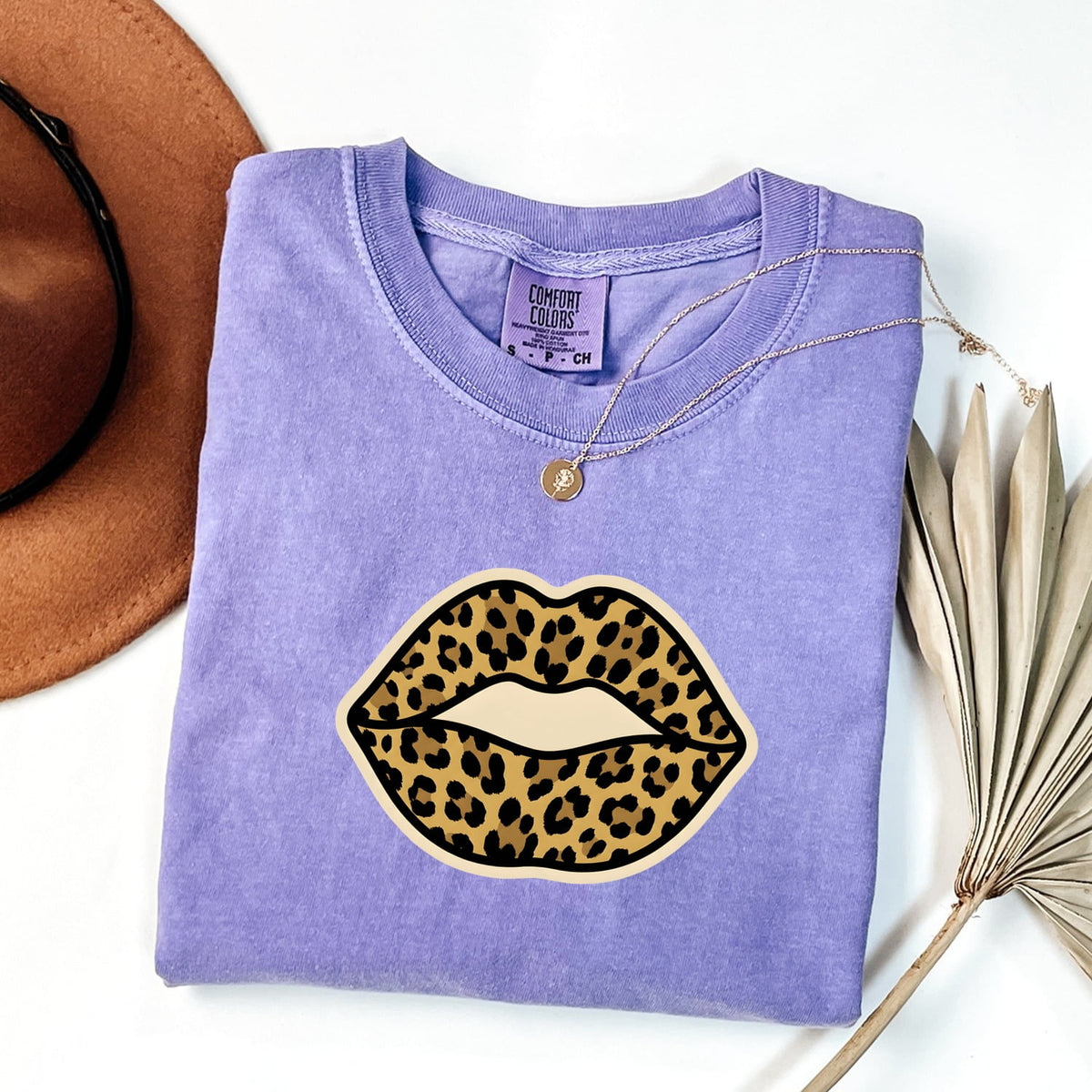 Leopard Print Lips Shirt