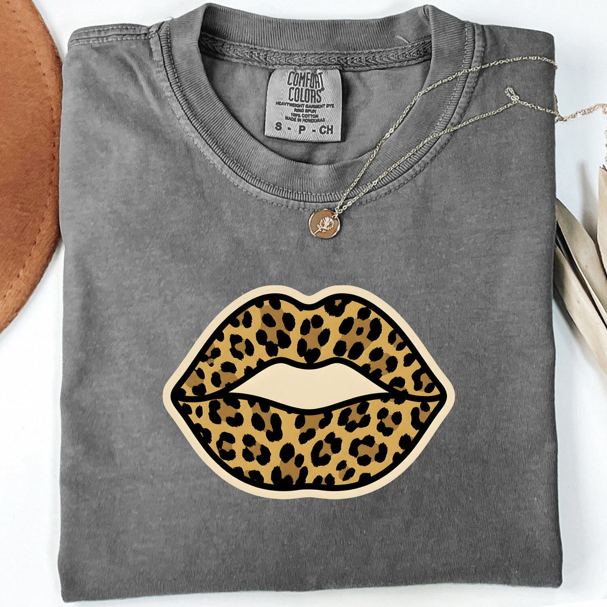 Leopard Print Lips Shirt