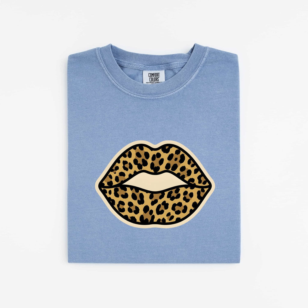 Leopard Print Lips Shirt