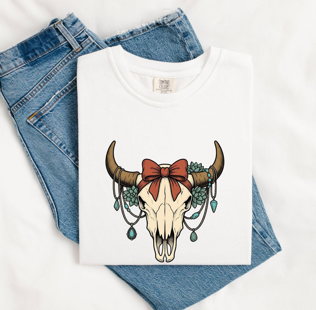 Western Cow Skull Shirt
