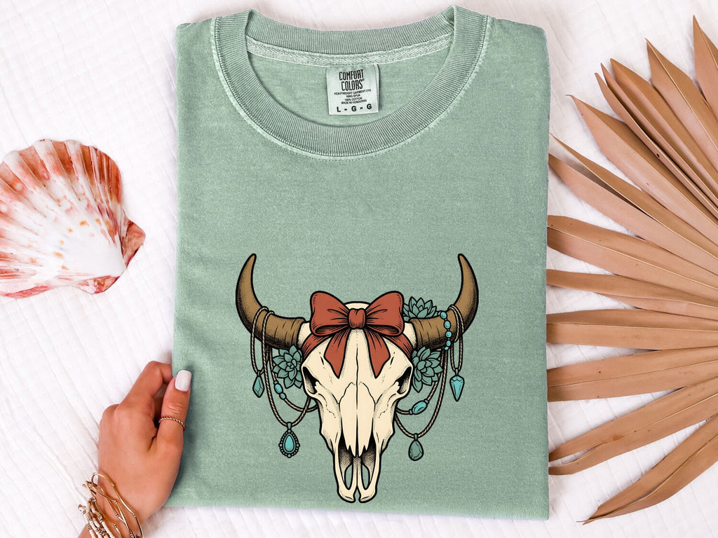 Western Cow Skull Shirt