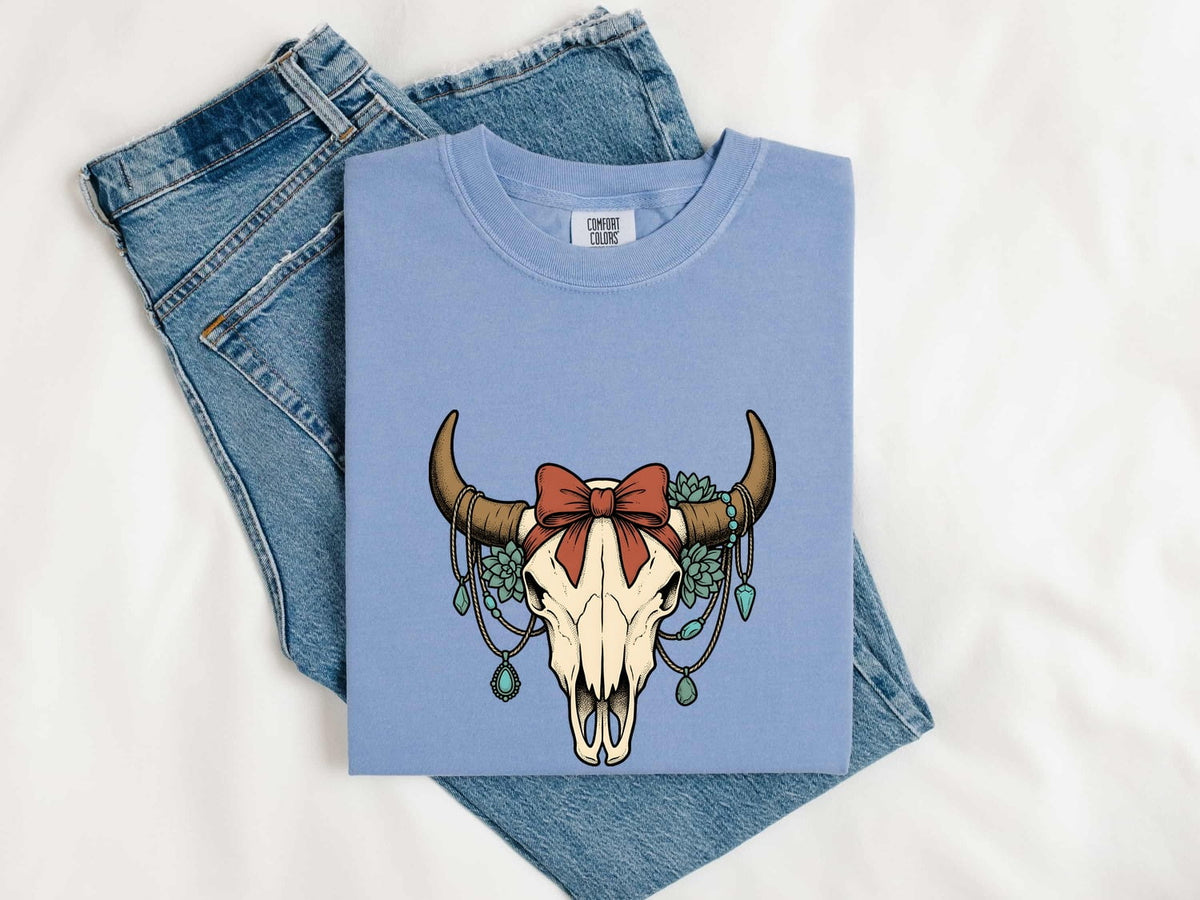 Western Cow Skull Shirt
