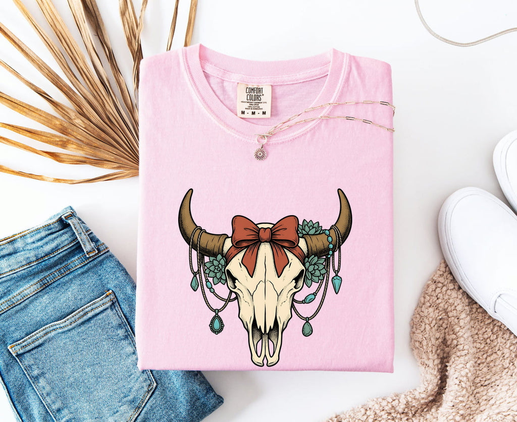 Western Cow Skull Shirt