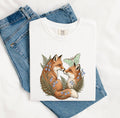 Floral Woodland Fox Couple Shirt