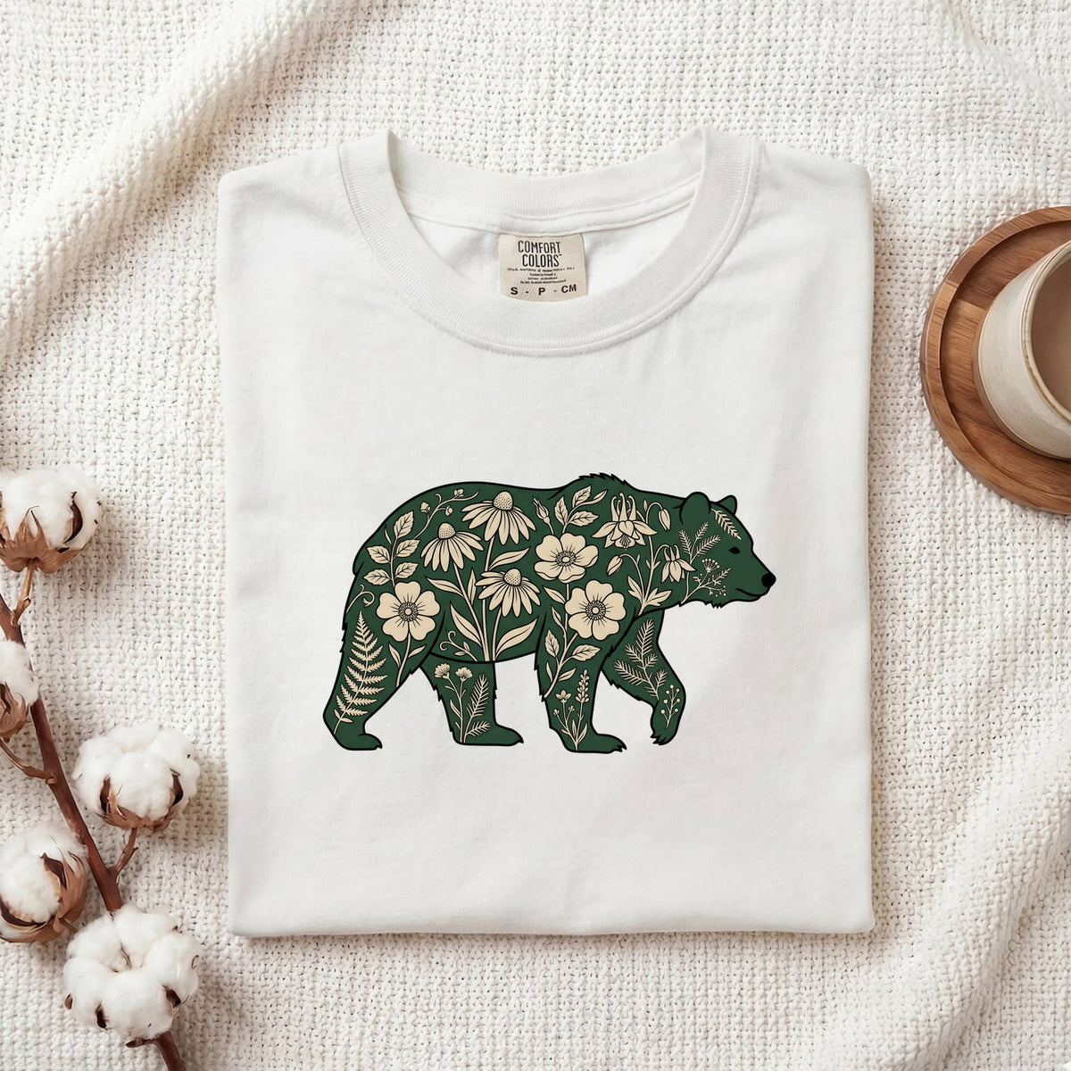 Floral Botanical Bear Shirt