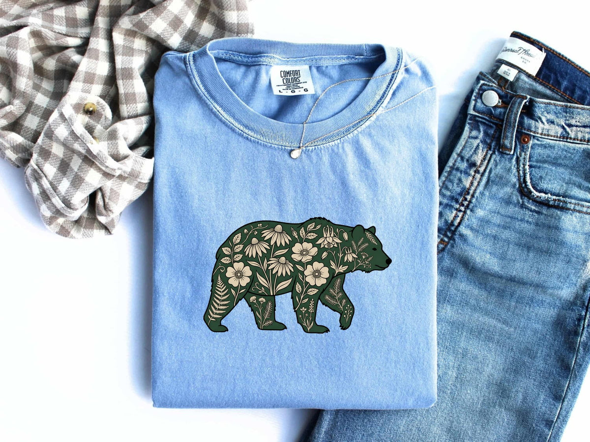 Floral Botanical Bear Shirt