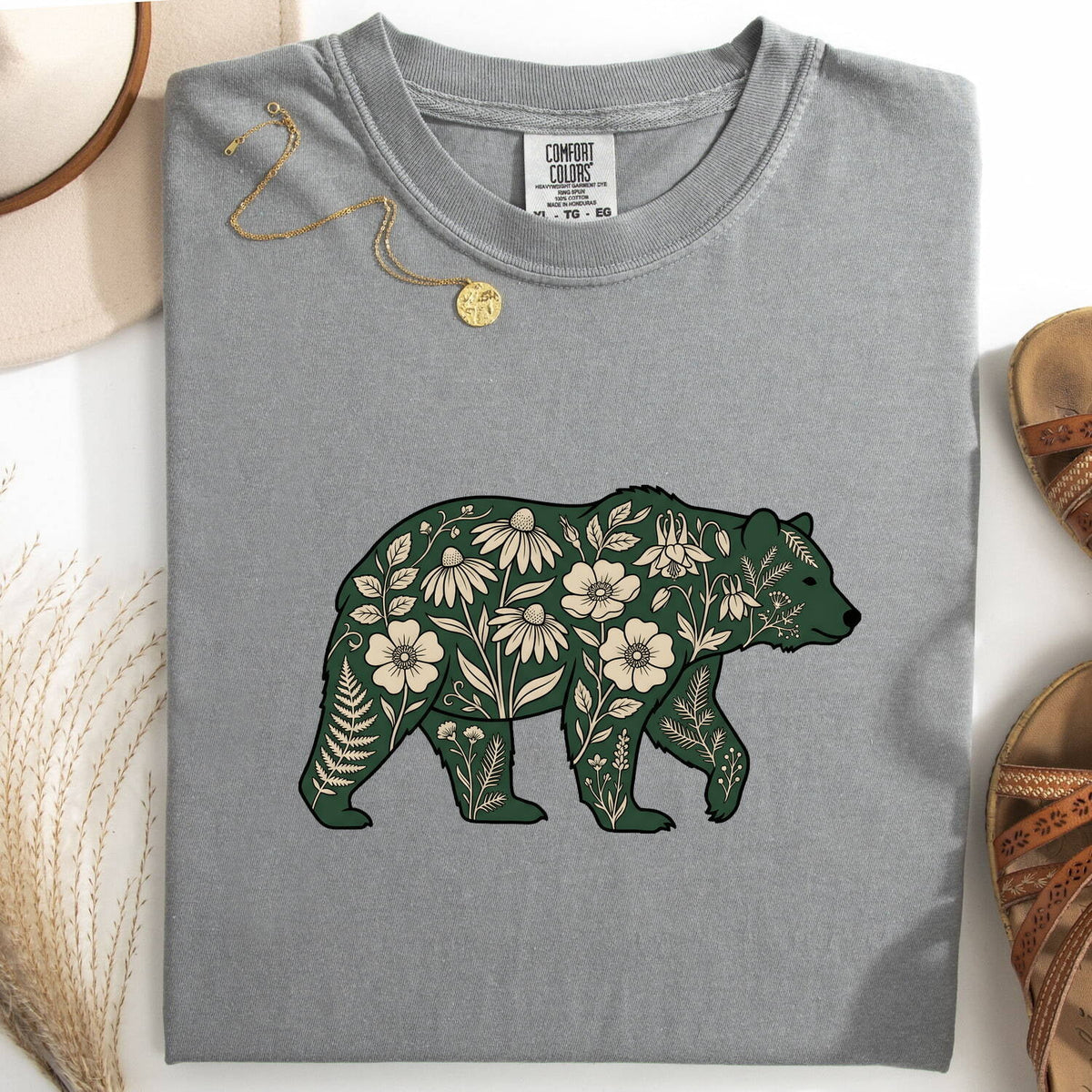 Floral Botanical Bear Shirt