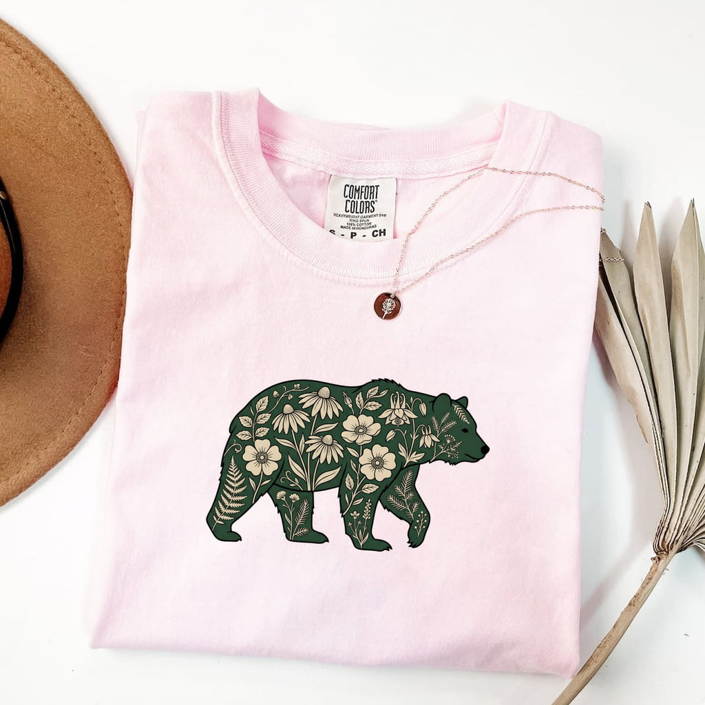 Floral Botanical Bear Shirt