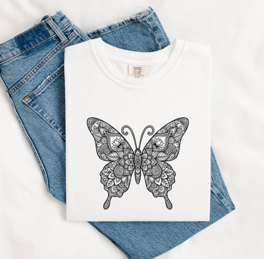 Floral Botanical Butterfly Shirt