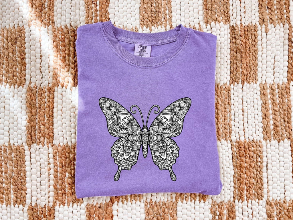 Floral Botanical Butterfly Shirt