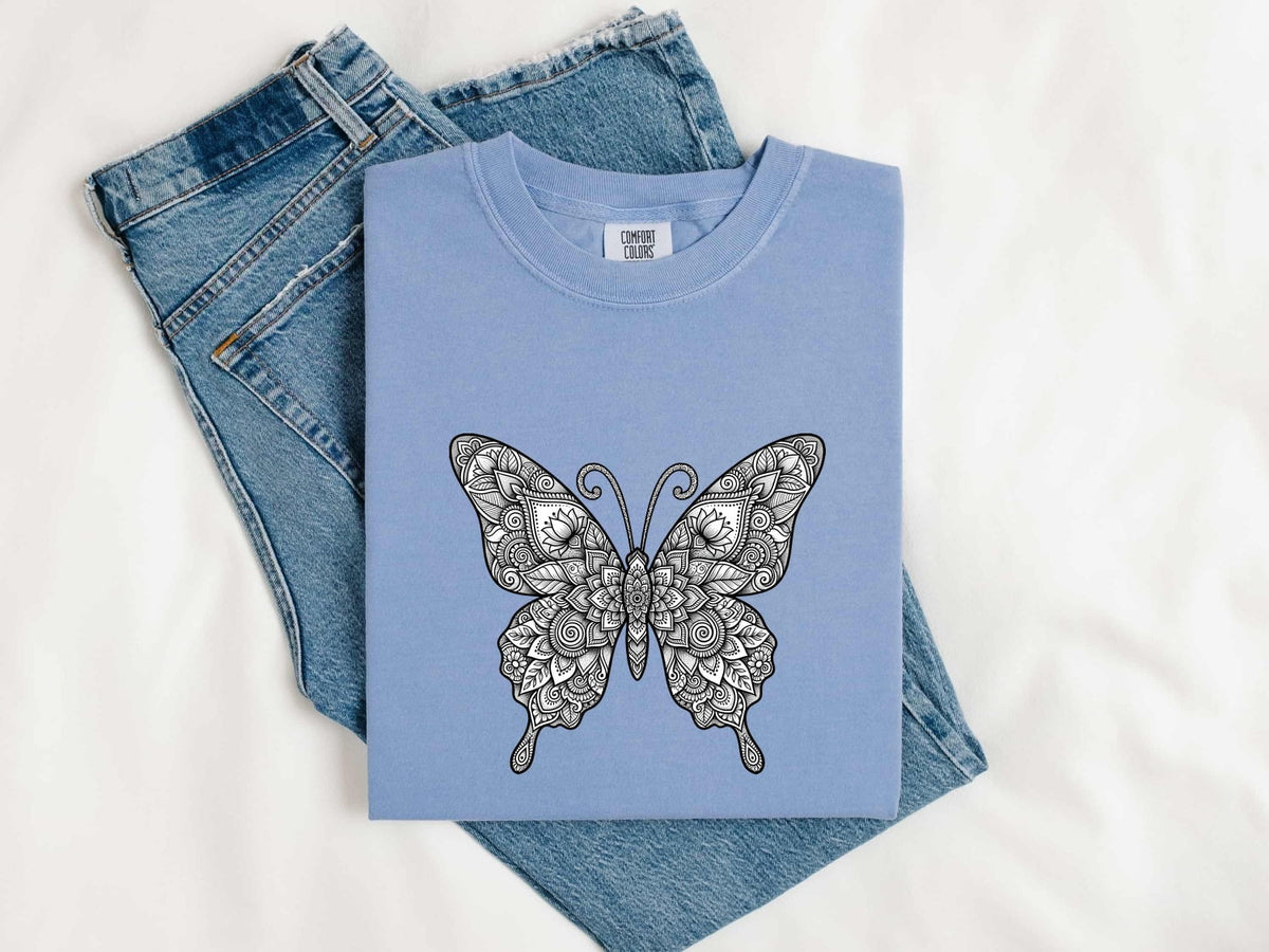 Floral Botanical Butterfly Shirt