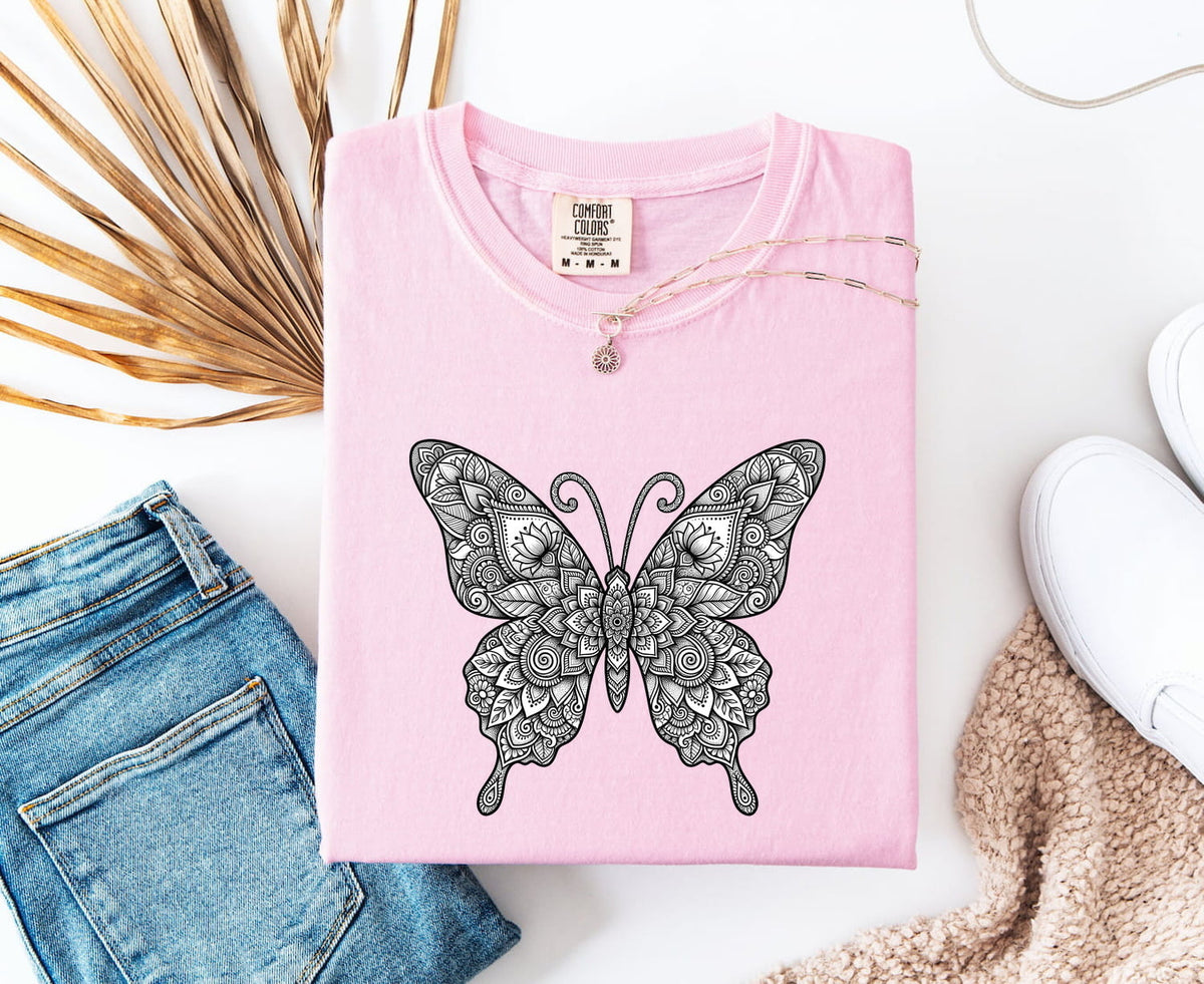 Floral Botanical Butterfly Shirt