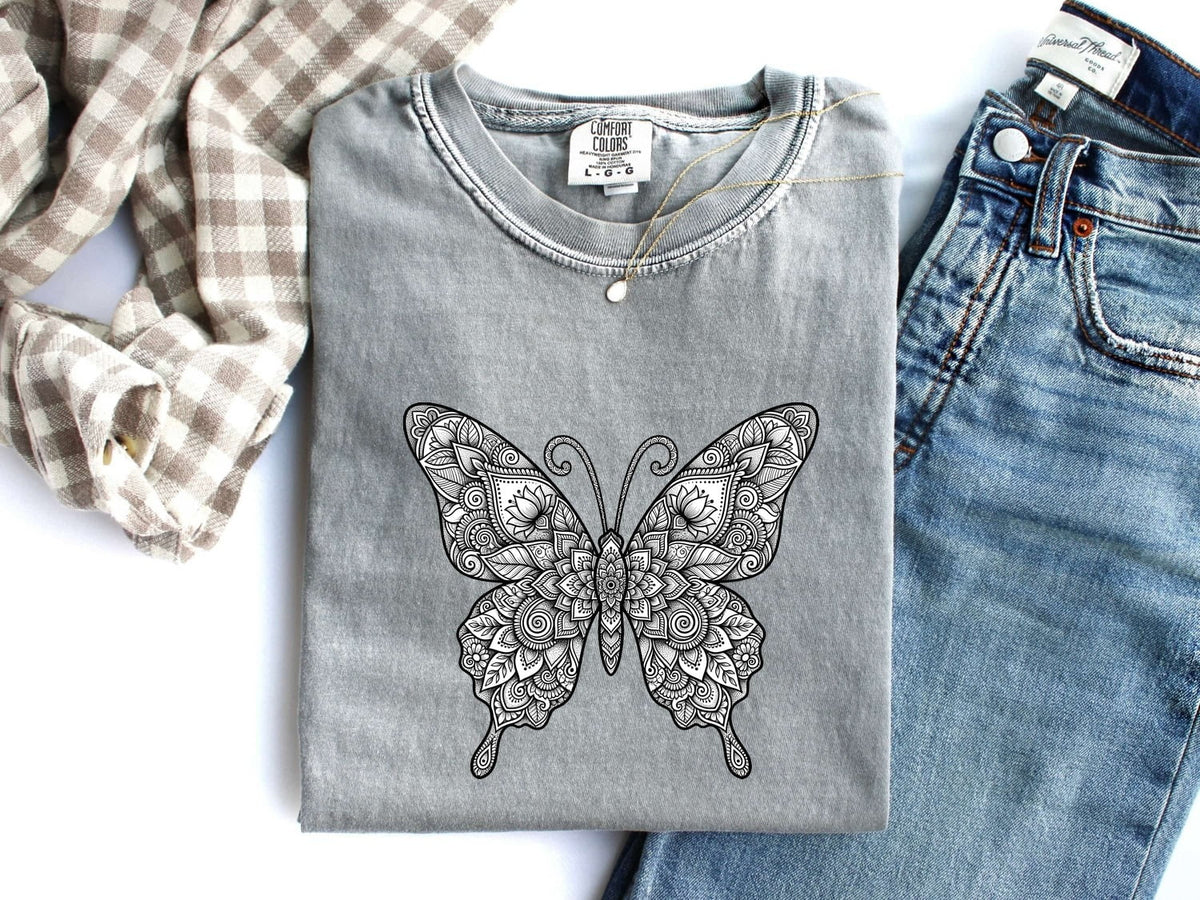 Floral Botanical Butterfly Shirt