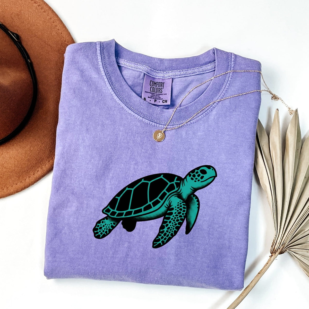 Turquoise Sea Turtle Shirt – Ocean Lover Graphic Tee