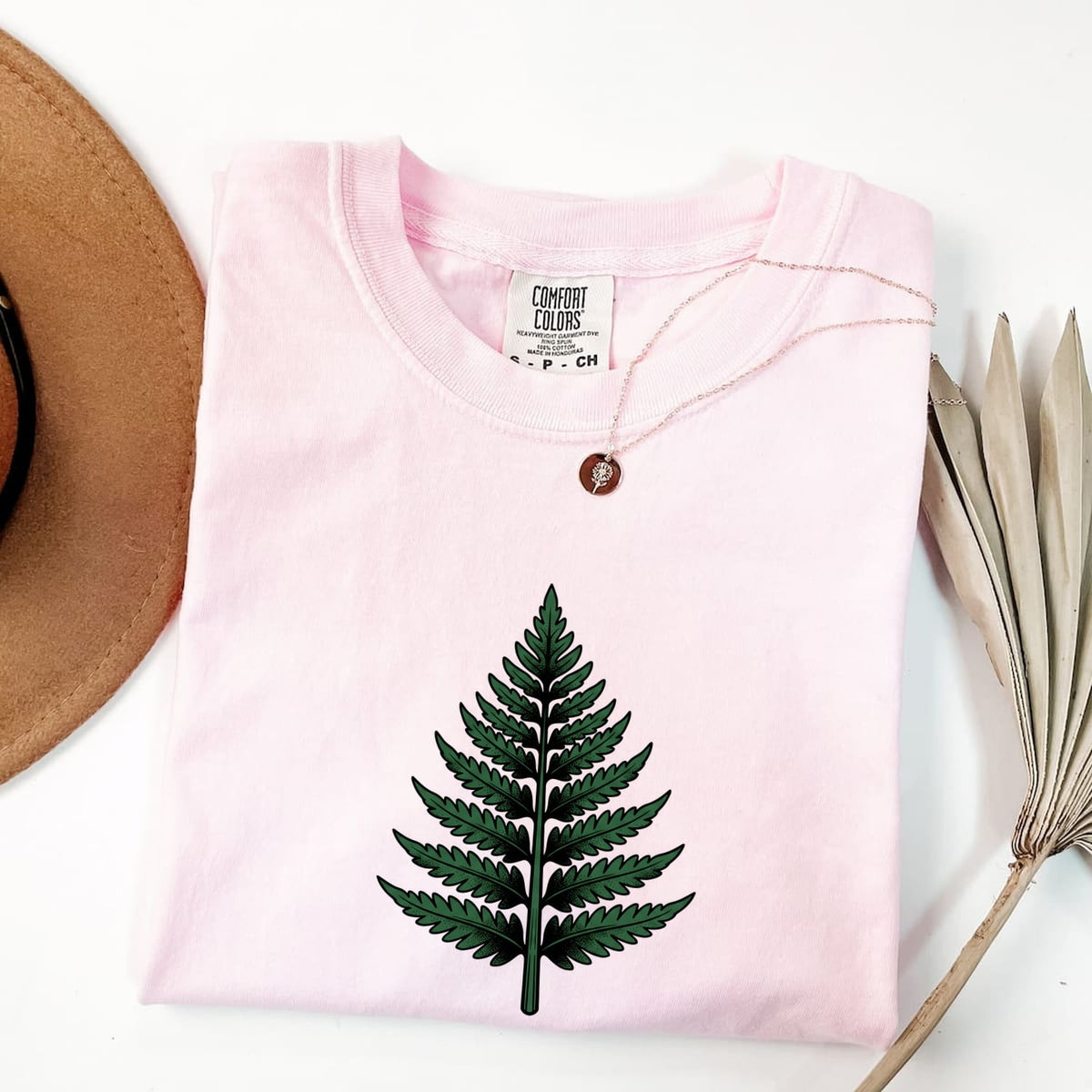 Green Fern Shirt – Botanical Nature Graphic Tee