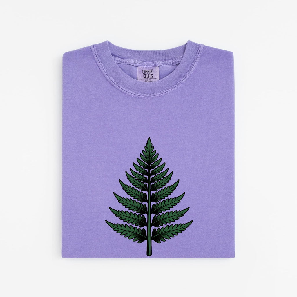 Green Fern Shirt – Botanical Nature Graphic Tee