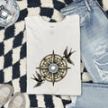 Swallow & Compass Shirt – Vintage Travel Adventure Graphic Tee