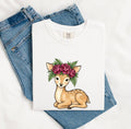 Floral Fawn Shirt – Cute Flower Crown Deer & Woodland Animal Tee