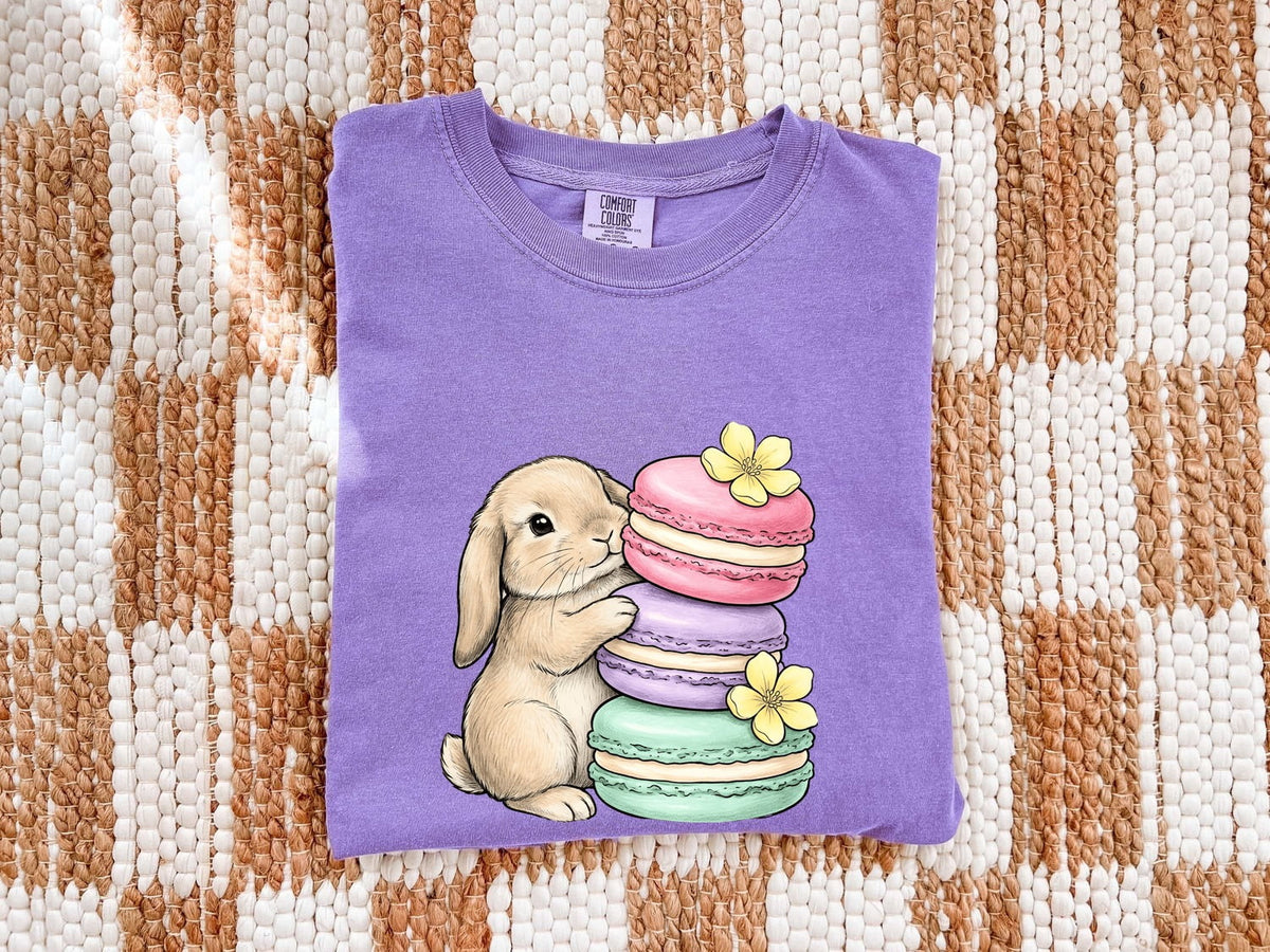 Bunny Macaron Shirt – Cute Rabbit & Pastel French Macarons Tee