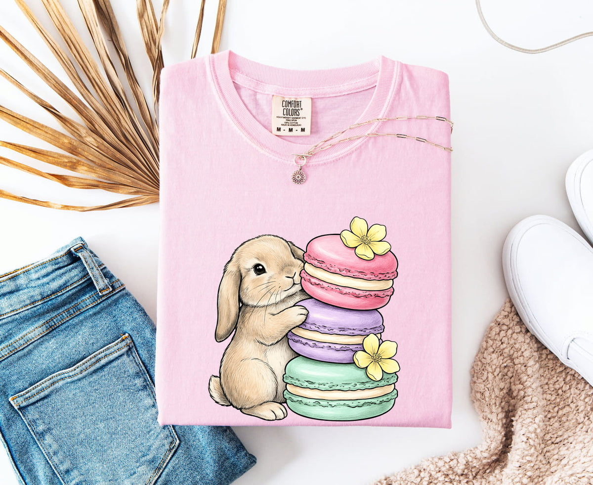 Bunny Macaron Shirt – Cute Rabbit & Pastel French Macarons Tee