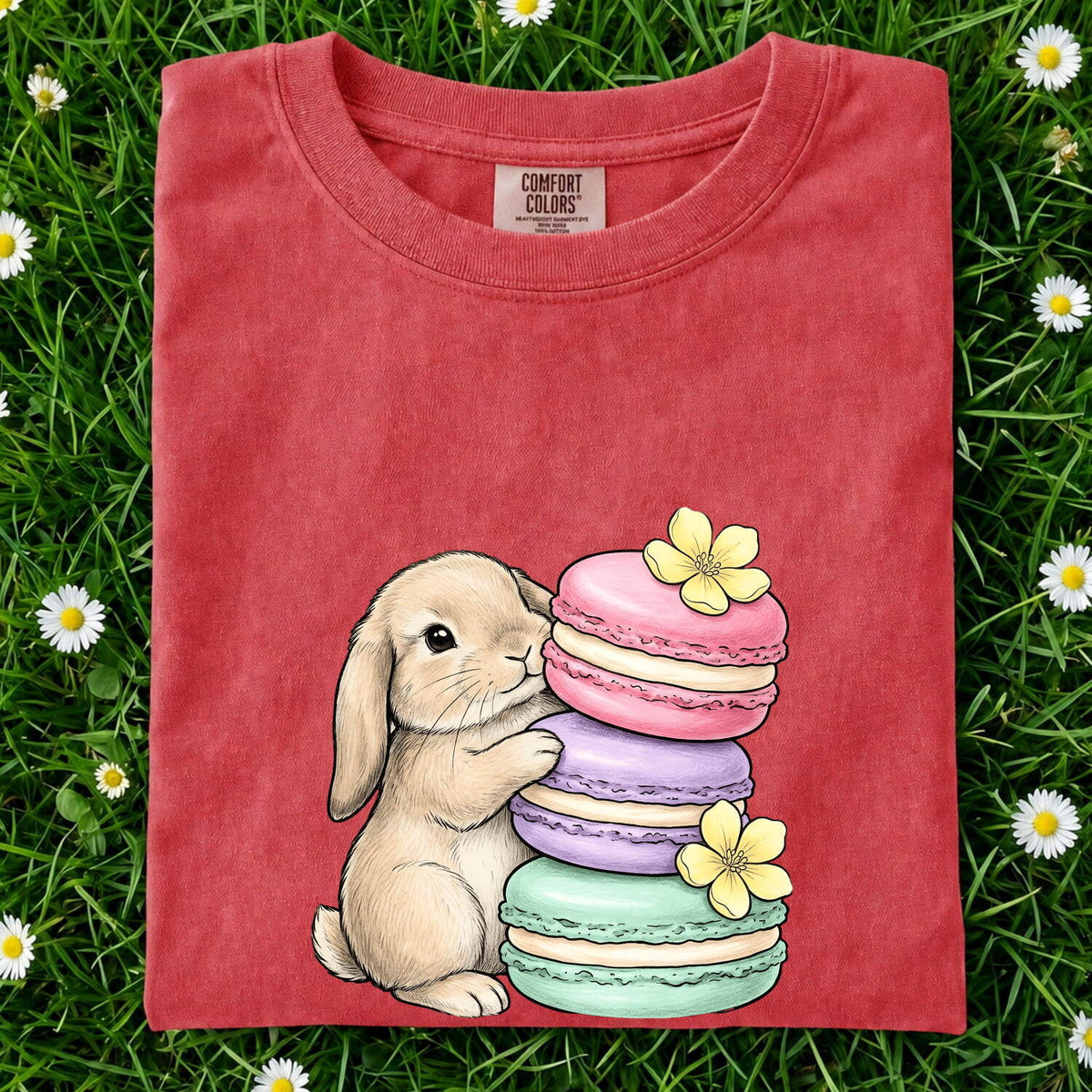 Bunny Macaron Shirt – Cute Rabbit & Pastel French Macarons Tee