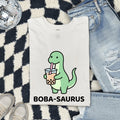 Boba-Saurus Shirt – Cute Dinosaur Bubble Tea Tee