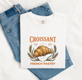 Vintage Croissant Shirt – French Pastry Bakery Lover Tee