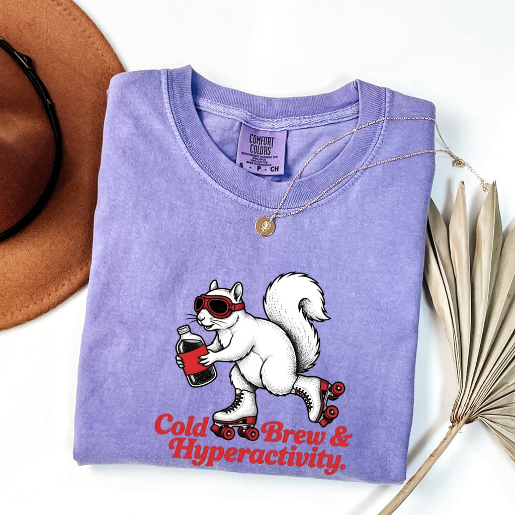 Cold Brew Squirrel Shirt – Funny Roller Skating Coffee Tee