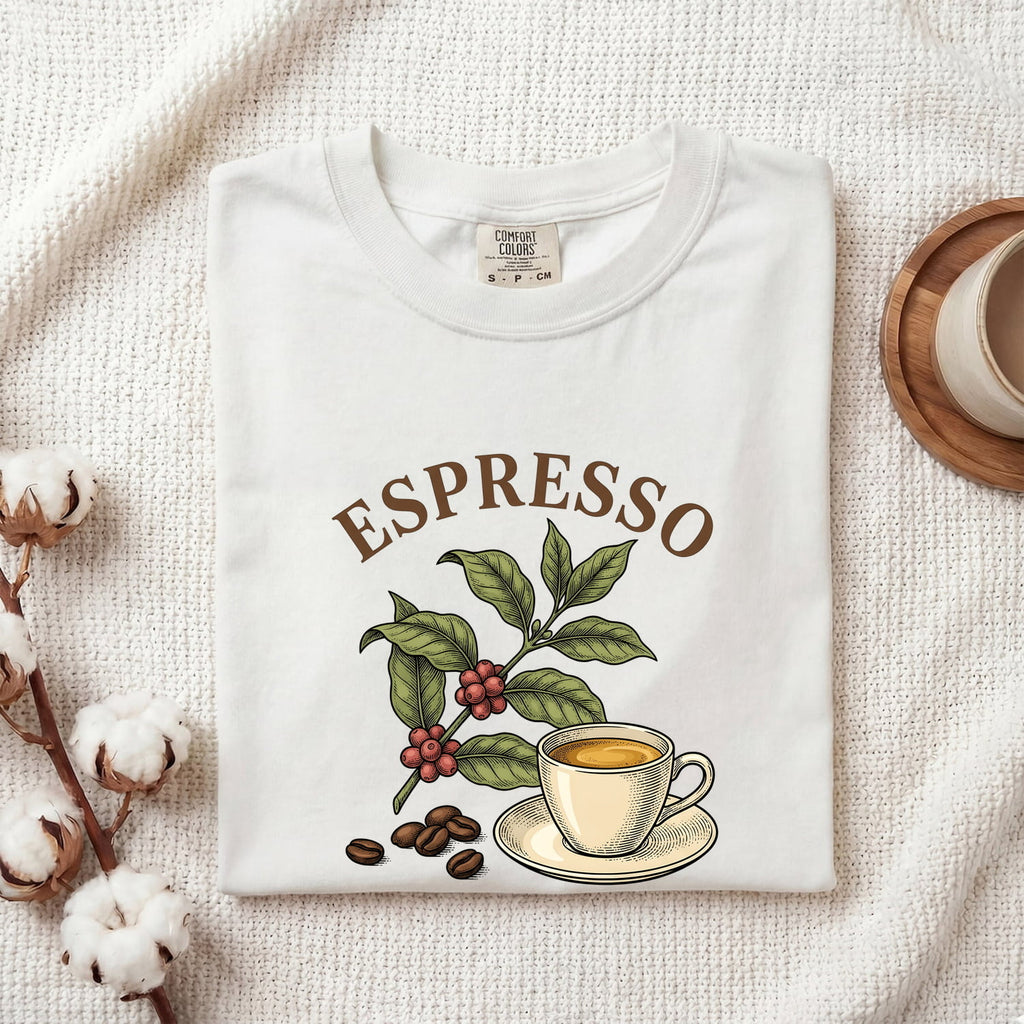 Espresso Shirt – Vintage Coffee Plant Graphic Tee