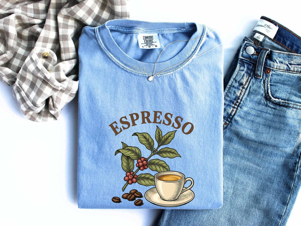 Espresso Shirt – Vintage Coffee Plant Graphic Tee