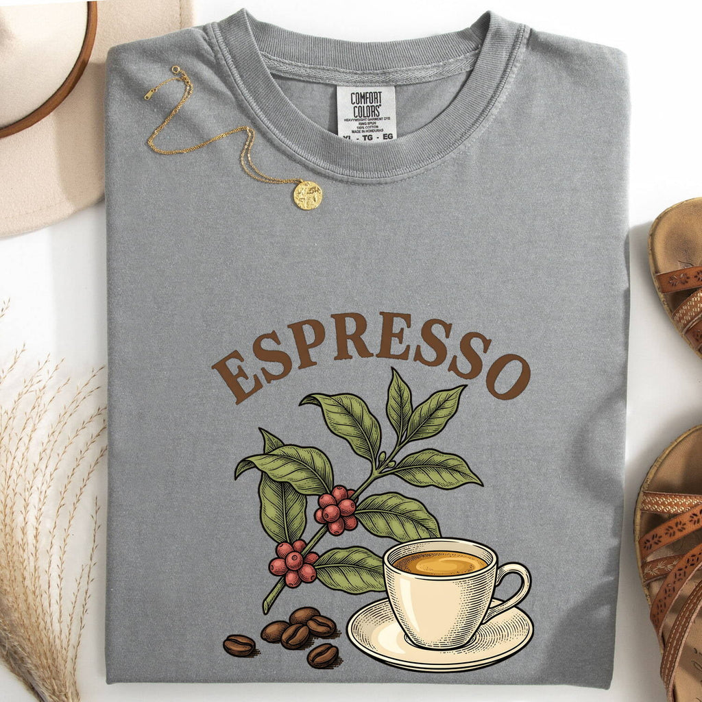 Espresso Shirt – Vintage Coffee Plant Graphic Tee