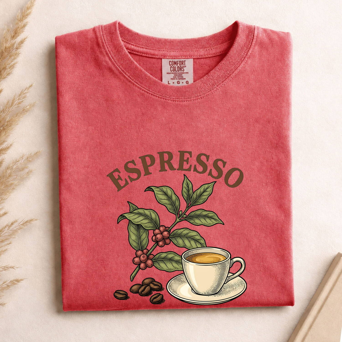 Espresso Shirt – Vintage Coffee Plant Graphic Tee