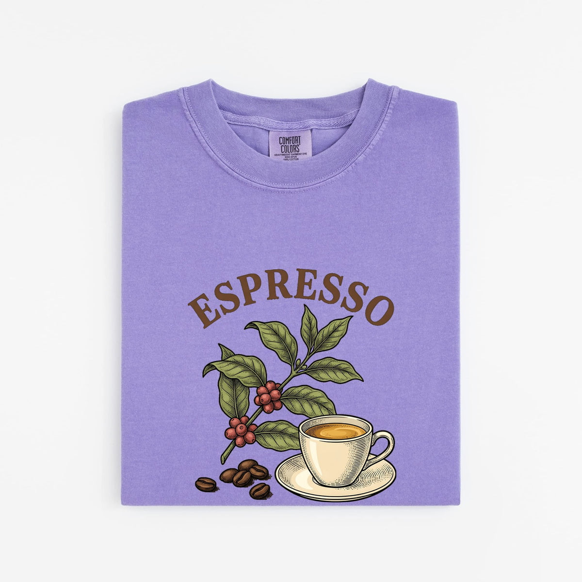 Espresso Shirt – Vintage Coffee Plant Graphic Tee