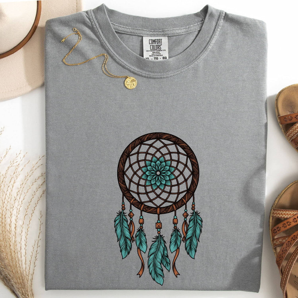 Dreamcatcher Shirt – Boho Feather Graphic Tee
