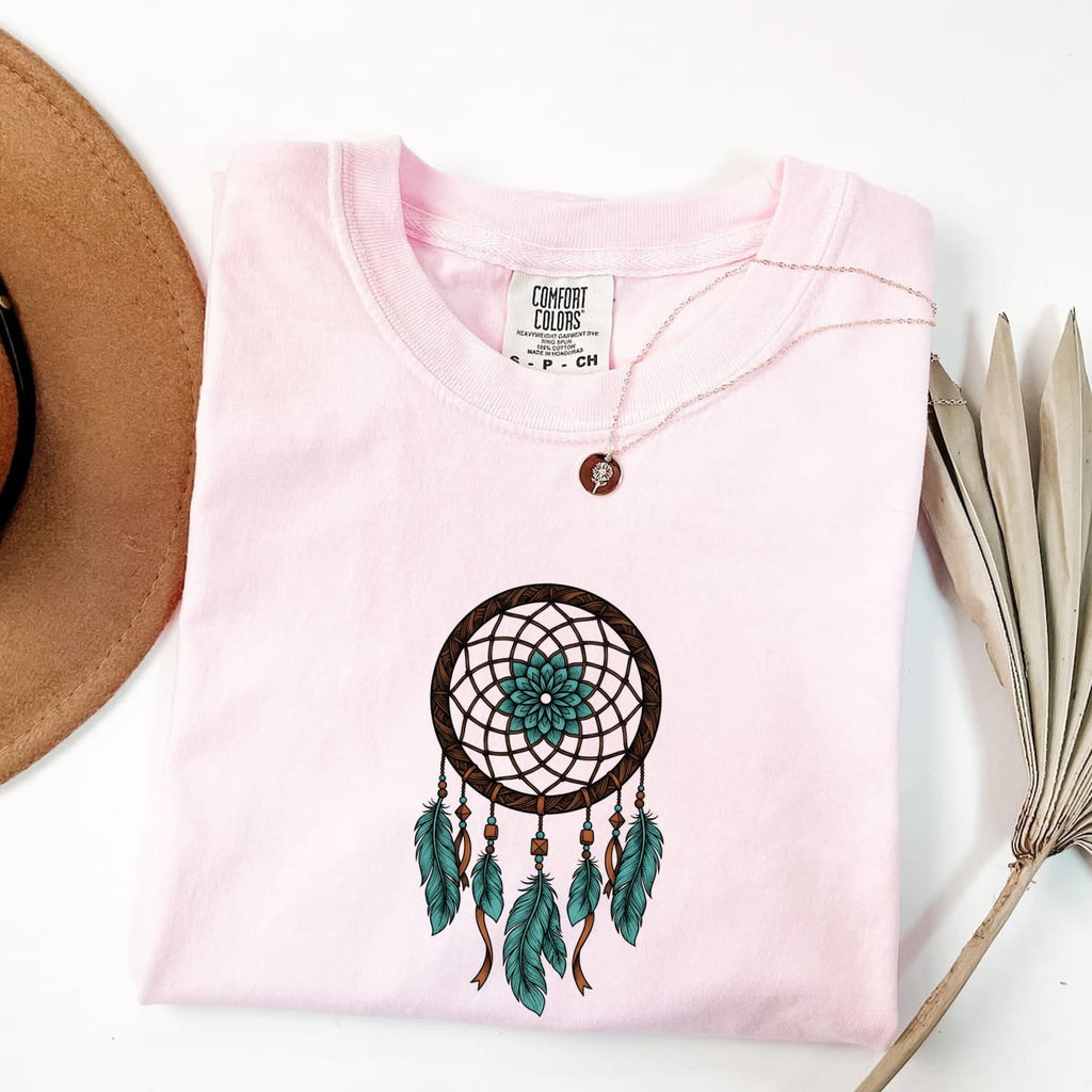 Dreamcatcher Shirt – Boho Feather Graphic Tee