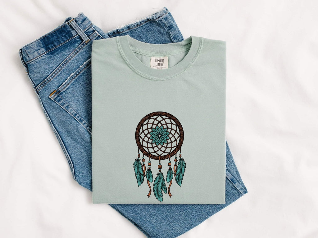 Dreamcatcher Shirt – Boho Feather Graphic Tee
