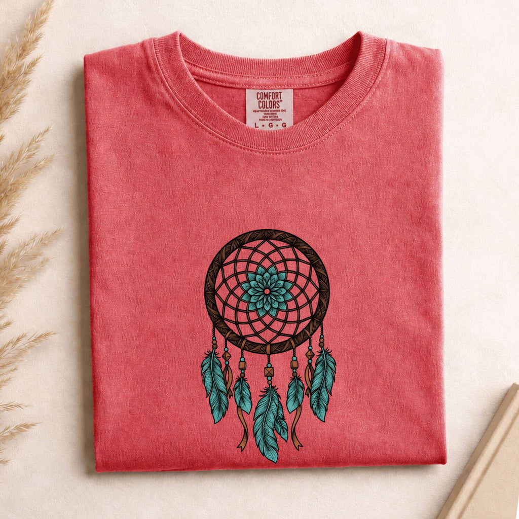 Dreamcatcher Shirt – Boho Feather Graphic Tee