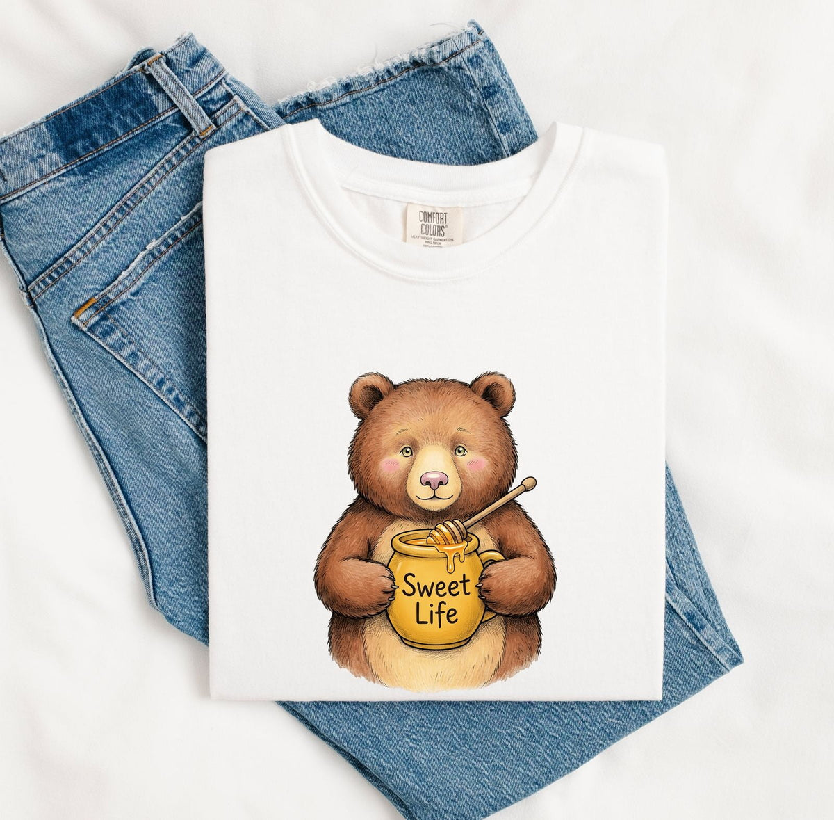 Sweet Life Honey Bear Shirt – Cute Bear Graphic Tee
