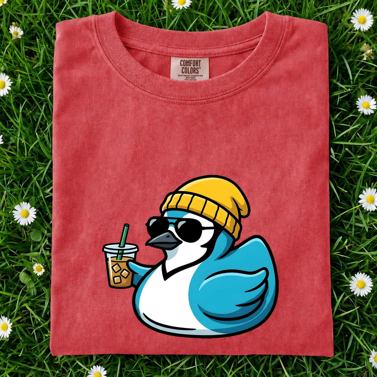 Cool Bird Coffee Shirt – Funny Sunglasses Bird Graphic Tee