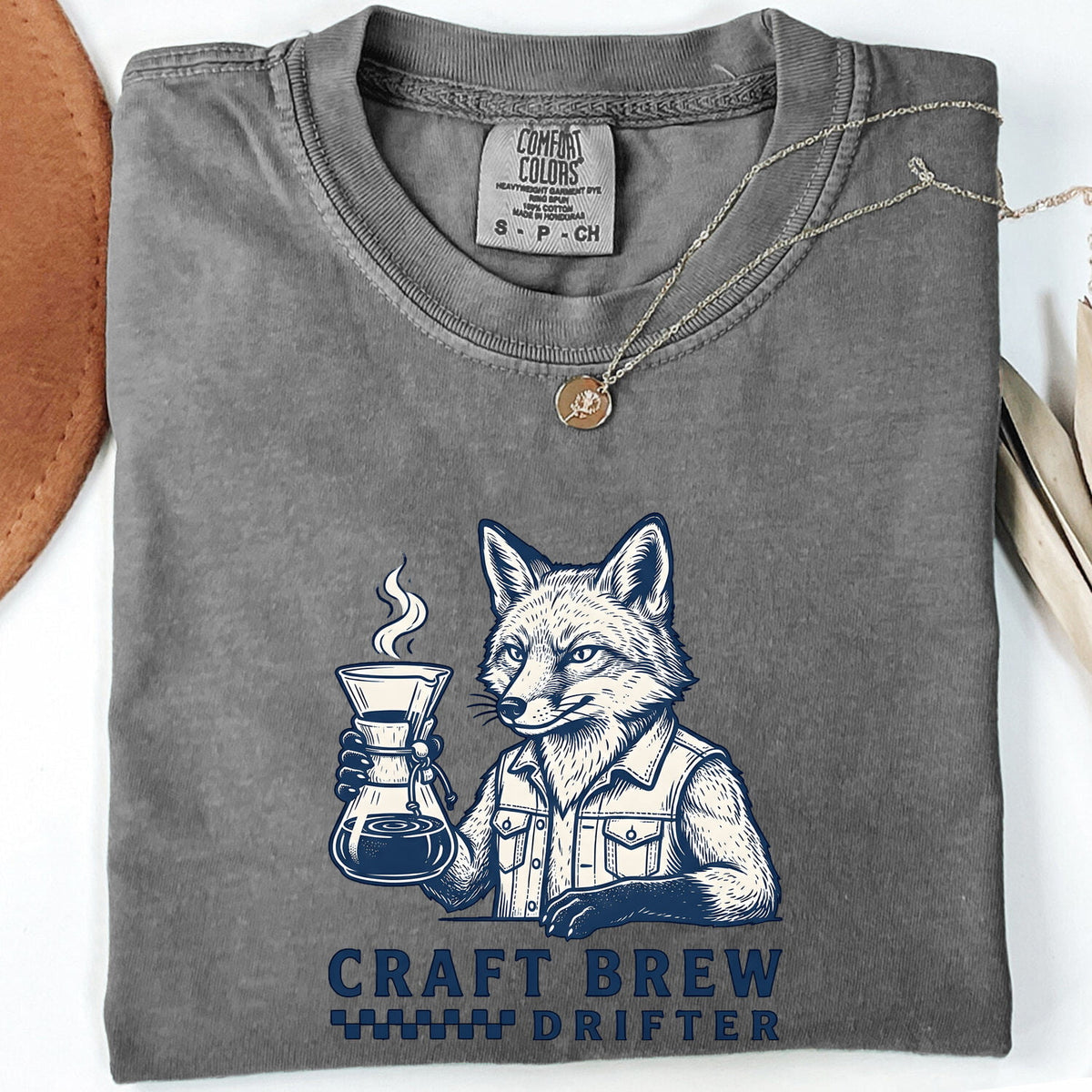 Craft Brew Drifter Fox T-Shirt – Coffee Lover Tee